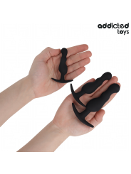 ADDICTED TOYS - SET DE 3 PLUG ANAL SILICONA MODELO 1