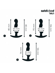 ADDICTED TOYS - CONJUNTO DE 3 PLUG ANAL MODELO 1