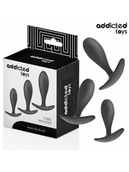 ADDICTED TOYS - CONJUNTO DE 3 PLUG ANAL MODELO 2
