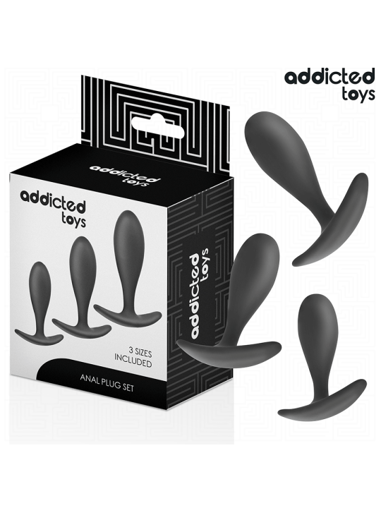 ADDICTED TOYS - CONJUNTO DE 3 PLUG ANAL MODELO 2
