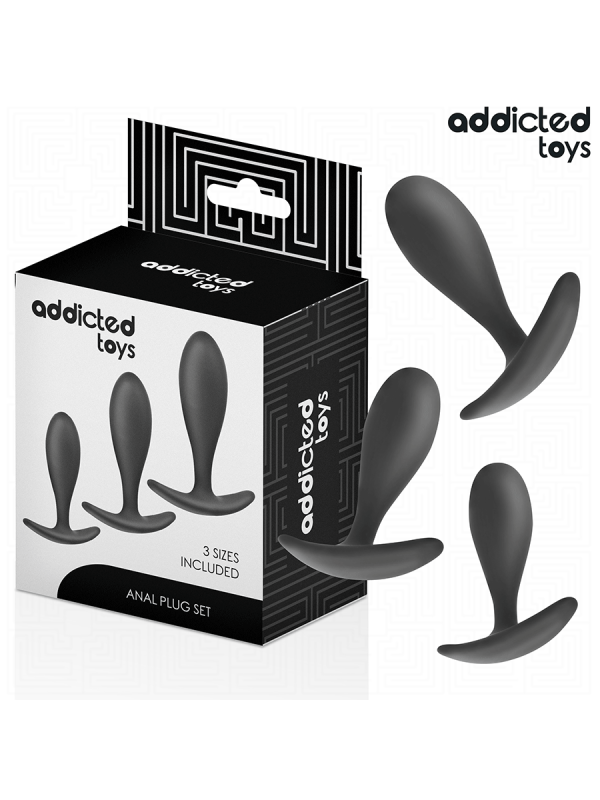 ADDICTED TOYS - CONJUNTO DE 3 PLUG ANAL MODELO 2