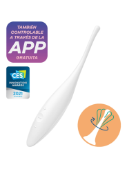 SATISFYER - TWIRLING JOY CLIT TIP VIBRATOR WHITE