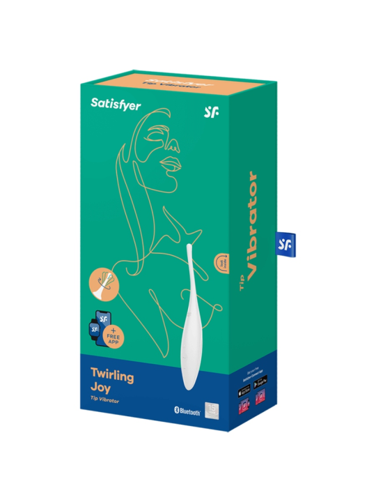 SATISFYER - TWIRLING JOY CLIT TIP VIBRATOR WHITE
