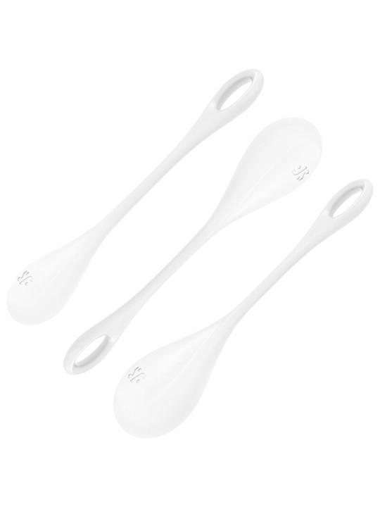 SATISFYER - ENSEMBLE ENTRAÎNEMENT YONI POWER 1 BLANC