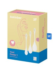 SATISFYER - ENSEMBLE ENTRAÎNEMENT YONI POWER 1 BLANC