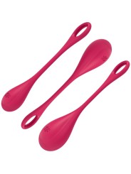 SATISFYER - SET DA ALLENAMENTO YONI POWER 1 ROSSO