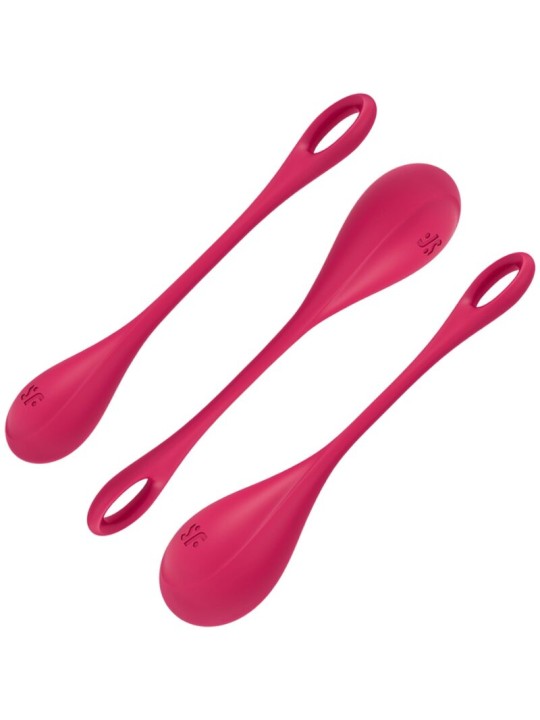SATISFYER - CONJUNTO DE TREINO YONI POWER 1 VERMELHO