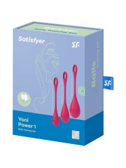 SATISFYER - YONI POWER 1 TRAINING SET RED