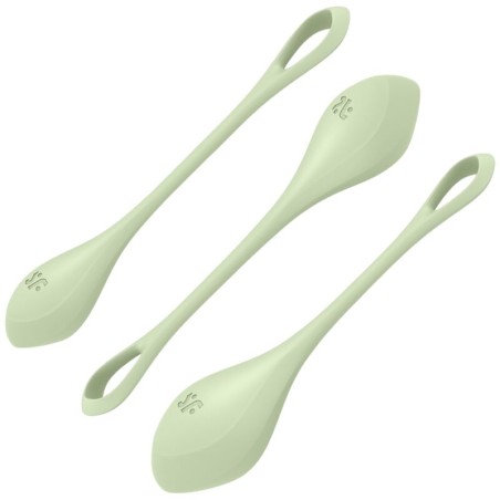 SATISFYER - YONI POWER 2 TRAINING KIT GROEN