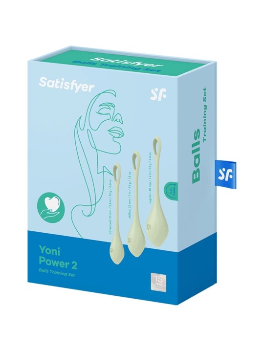 SATISFYER - YONI POWER 2 TRAINING KIT GROEN