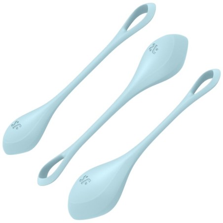SATISFYER - YONI POWER 2 TRAINING KIT BLAUW