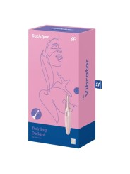 SATISFYER - TWIRLING DELIGHT CLIT TIP VIBRATOR ROSA