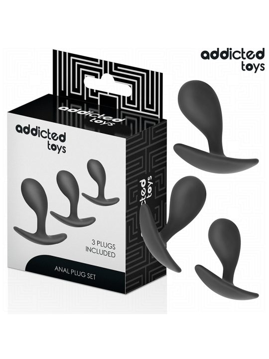 ADDICTED TOYS - CONJUNTO DE 3 PLUG ANAL MODELO 3