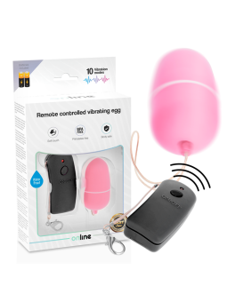 ONLINE - HUEVO VIBRADOR CON MANDO CONTROL REMOTO ROSA