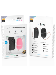 ONLINE - HUEVO VIBRADOR CON MANDO CONTROL REMOTO ROSA
