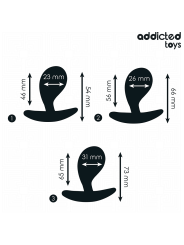 ADDICTED TOYS - CONJUNTO DE 3 PLUG ANAL MODELO 3