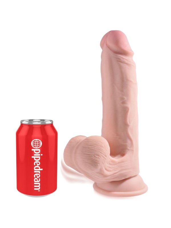 KING COCK - PLUS 3D DILDO SWINGENDE BALLEN 20,3 CM