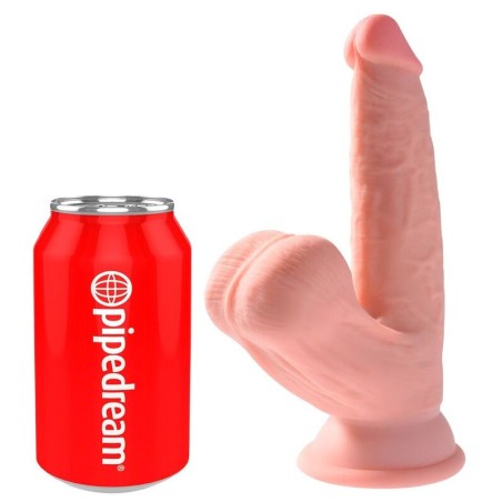 KING COCK - PLUS 3D DILDO SWINGENDE BALLEN 12,7 CM