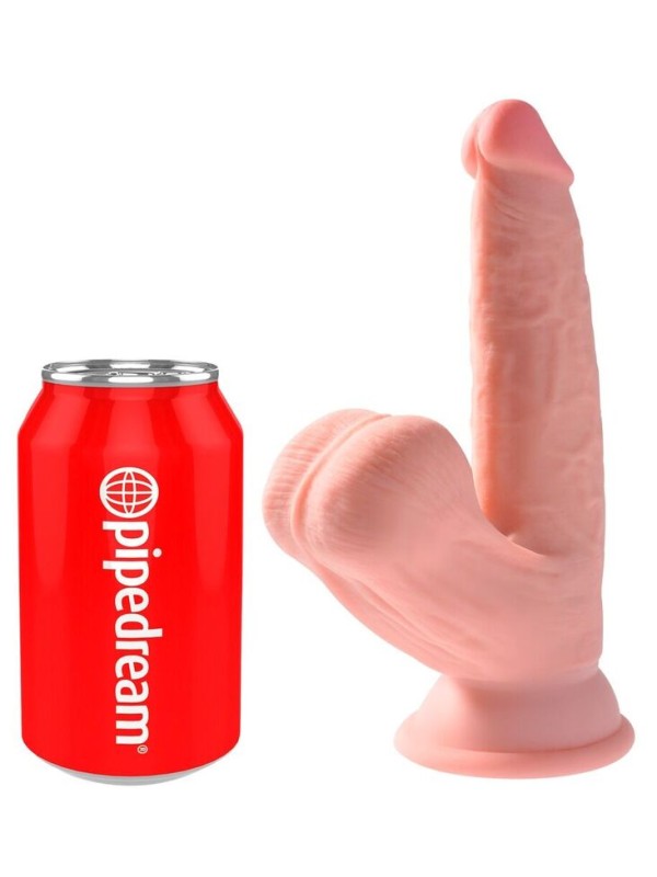KING COCK - PLUS 3D DILDO SWINGENDE BALLEN 12,7 CM