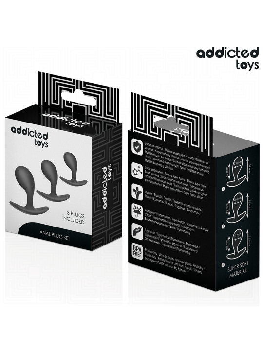 ADDICTED TOYS - SET VAN 3 ANALE PLUG MODEL 3