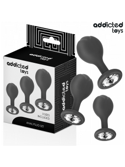 ADDICTED TOYS - LOT DE 3 PLUG ANAL AVEC BIJOU