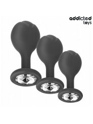ADDICTED TOYS - CONJUNTO DE 3 PLUG ANAL COM JOIA