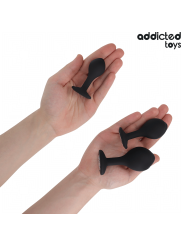 ADDICTED TOYS - SET DI 3 TAPPI ANALI CON GIOIELLO