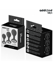 ADDICTED TOYS - CONJUNTO DE 3 PLUG ANAL COM JOIA