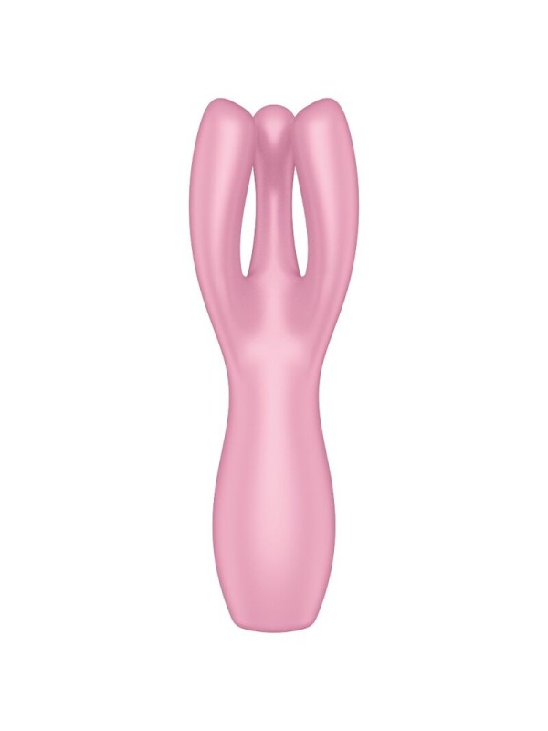 SATISFYER - VIBRATEUR THREESOME 3 ROSE