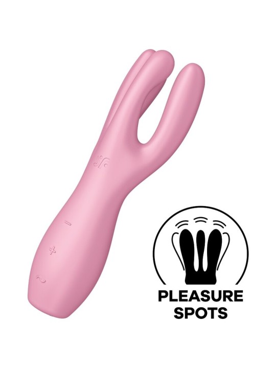 SATISFYER - THREESOME 3 VIBRADOR ROSA