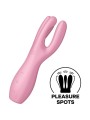 SATISFYER - THREESOME 3 VIBRATOR PINK