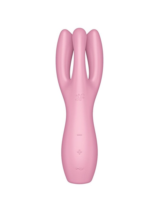 SATISFYER - THREESOME 3 VIBRATOR PINK