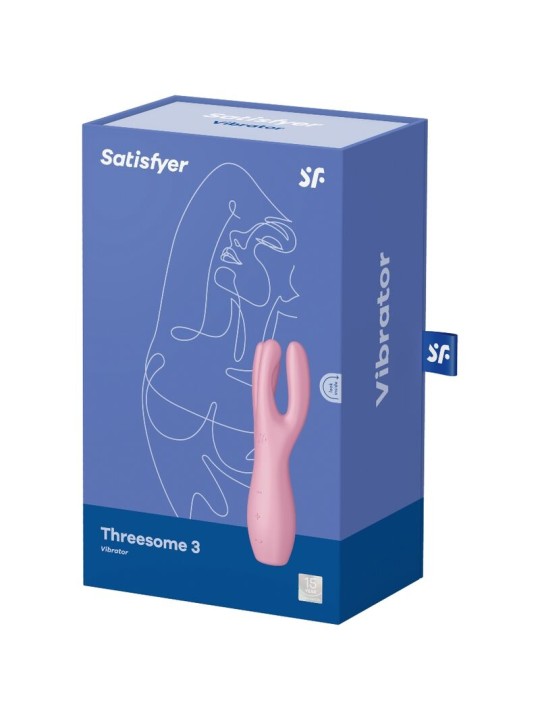 SATISFYER - THREESOME 3 VIBRATOR PINK