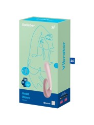 SATISFYER - APPLICATION HEAT WAVE VIBRATOR ROSE