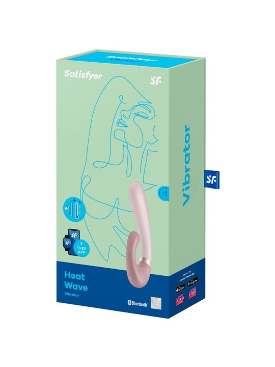 SATISFYER - HEAT WAVE VIBRATOR APP PINK
