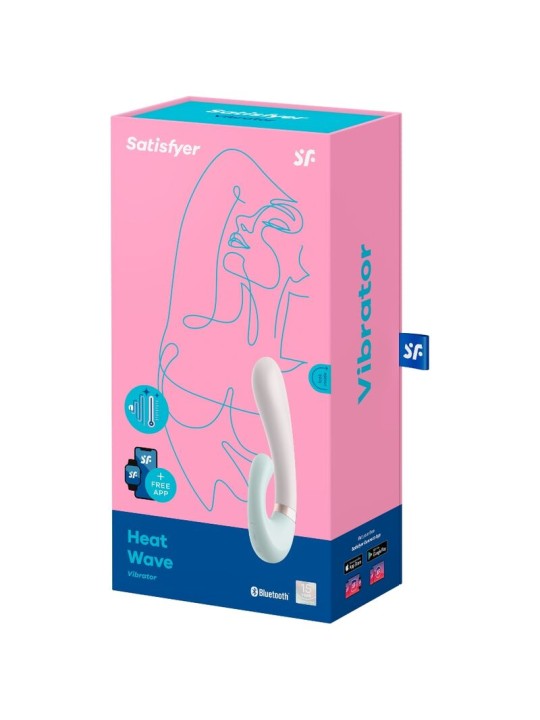 SATISFYER - HEAT WAVE VIBRATOR APP WHITE