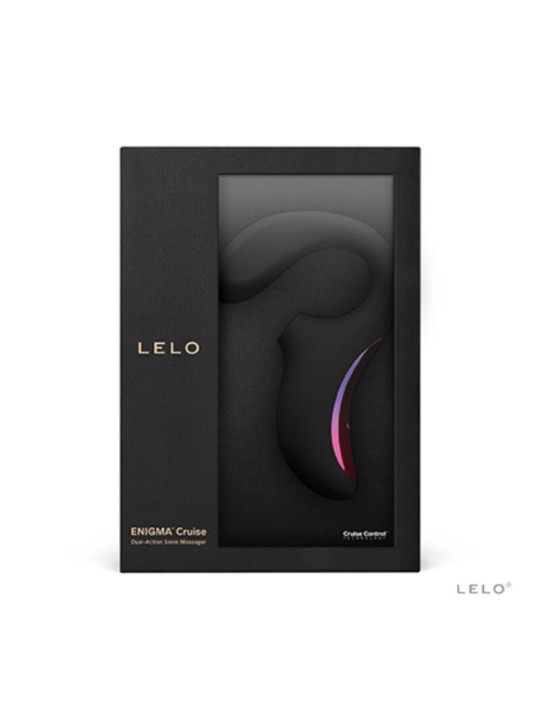 LELO - ENIGMA CRUISE DOUBLE STIMULATION SONIC MASSAGER BLACK