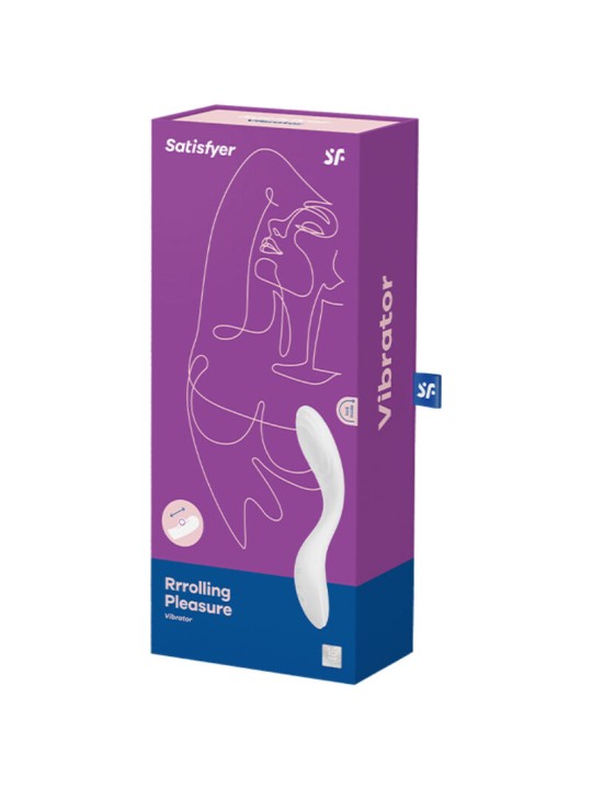 SATISFYER - VIBRATEUR SPOT G RRROLLING PLEASURE BLANC