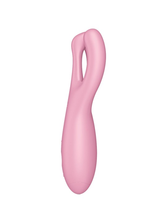 SATISFYER - THREESOME 4 VIBRATOR APP ROZE