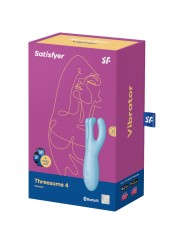 SATISFYER - THREESOME 4 VIBRATOR APP BLAUW