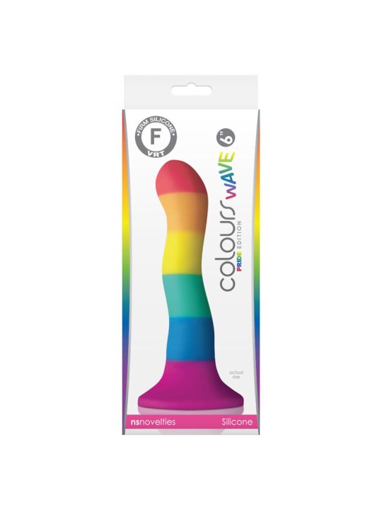 ORGULHO - BANDEIRA LGBT ONDA DILDO 17 CM