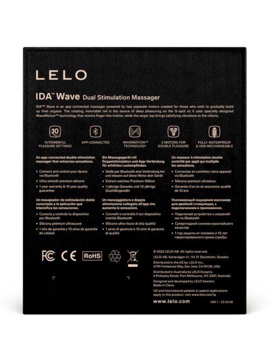 LELO - IDA WAVE MASSAGER VOOR KOPPELS ZWART