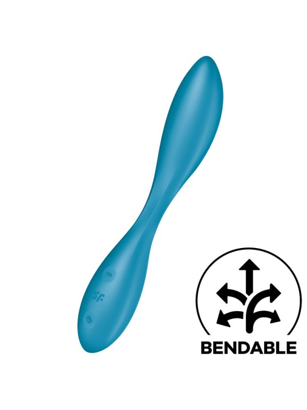 SATISFYER - MULTI VIBRADOR G-SPOT FLEX 1 AZUL