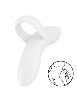 SATISFYER - VIBRATEUR DOIGTS BOLD LOVER BLANC