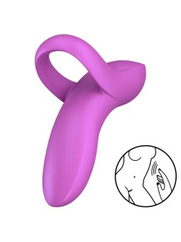 SATISFYER - BOLD LOVER FINGER VIBRATOR PINK