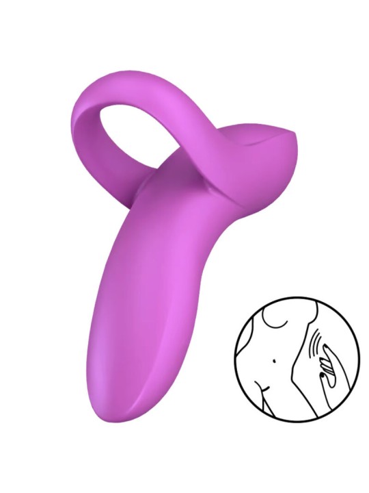 SATISFYER - VIBRATEUR DOIGTS BOLD LOVER ROSE