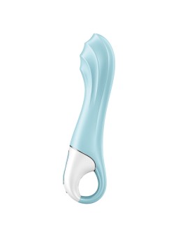 SATISFYER - LUCHTPOMP VIBRATOR 5+ OPBLAASBARE G-SPOT VIBRATOR APP BLAU