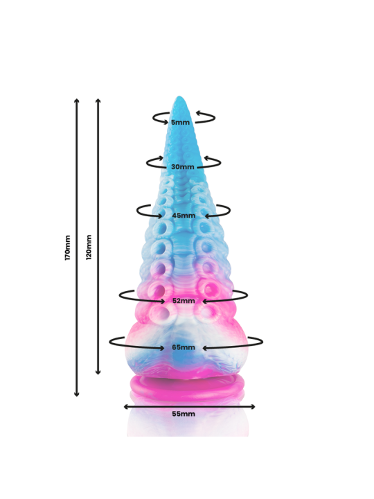 EPIC - DILDO DE TENTÁCULO AZUL PHORCYS TAMANHO PEQUENO