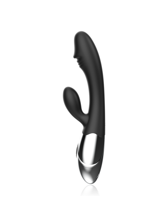 BLACK&SILVER - KALEB VIBRADOR RABBIT SILICON MILTI FUNCION
