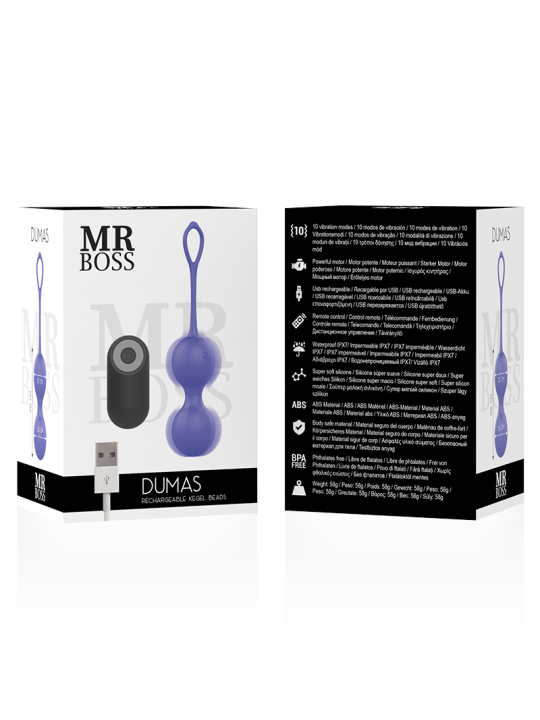 MR BOSS - DUMAS VIBRATING KEGEL BEADS REMOTE CONTROL